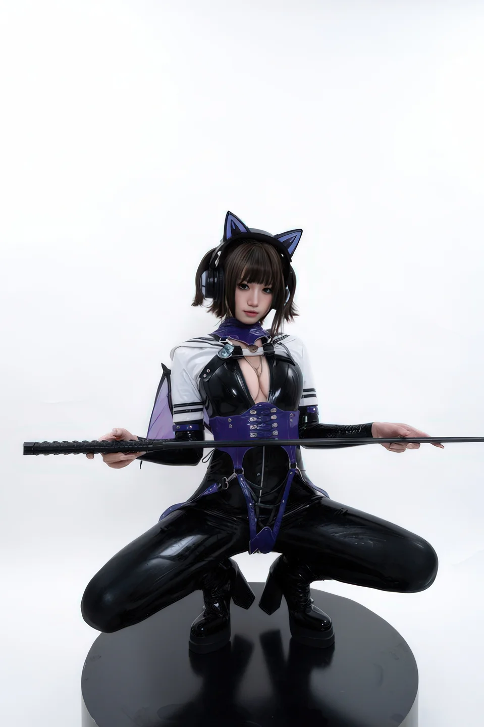 柒柒要乖哦 - No.066 白棚胶衣 [78P-231MB] tg@simisebaisi 【丝足阁】009.webp